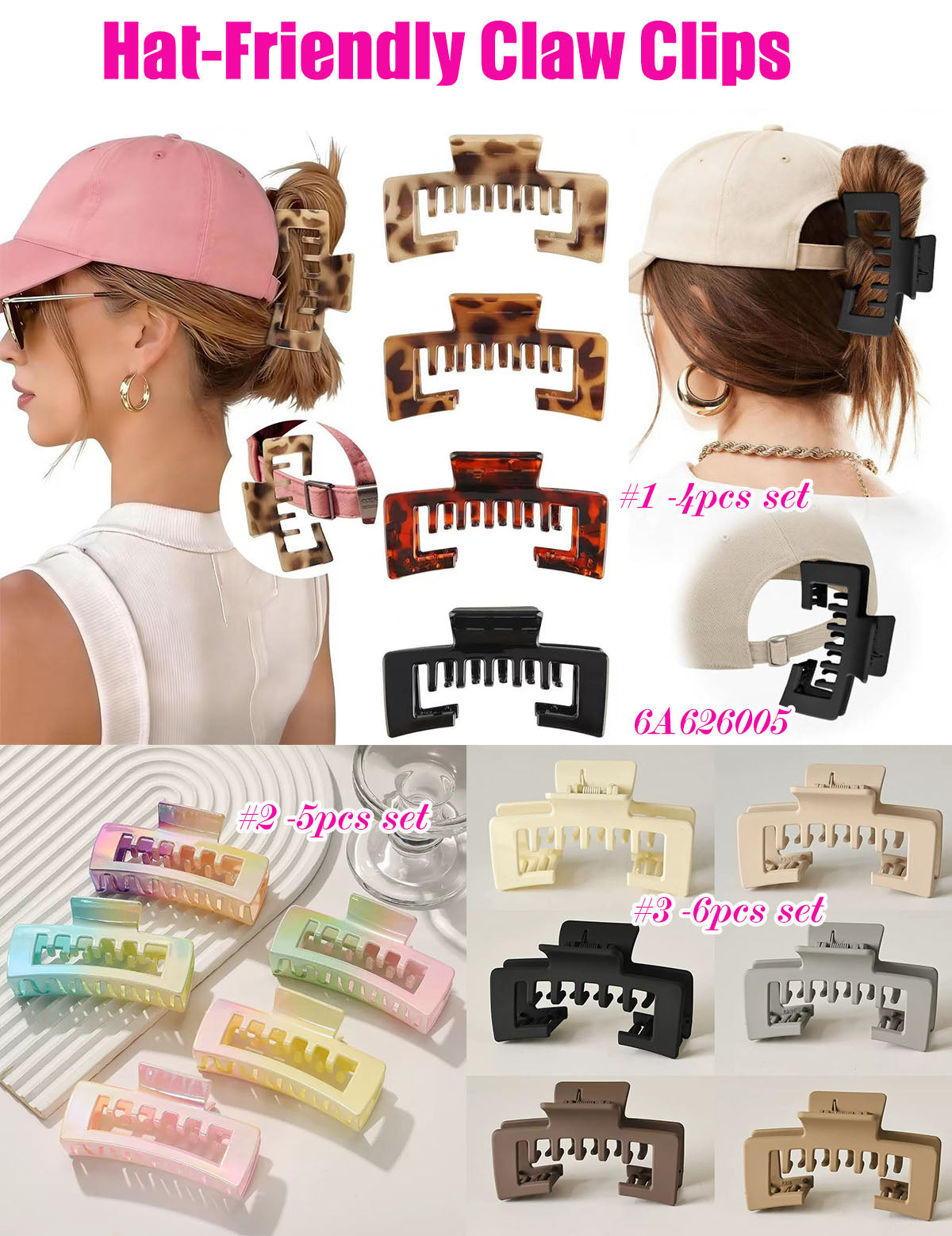 HAT CLAW CLIP PACKS