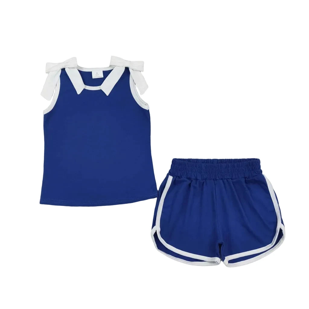 BLUE/WHITE BOW SET