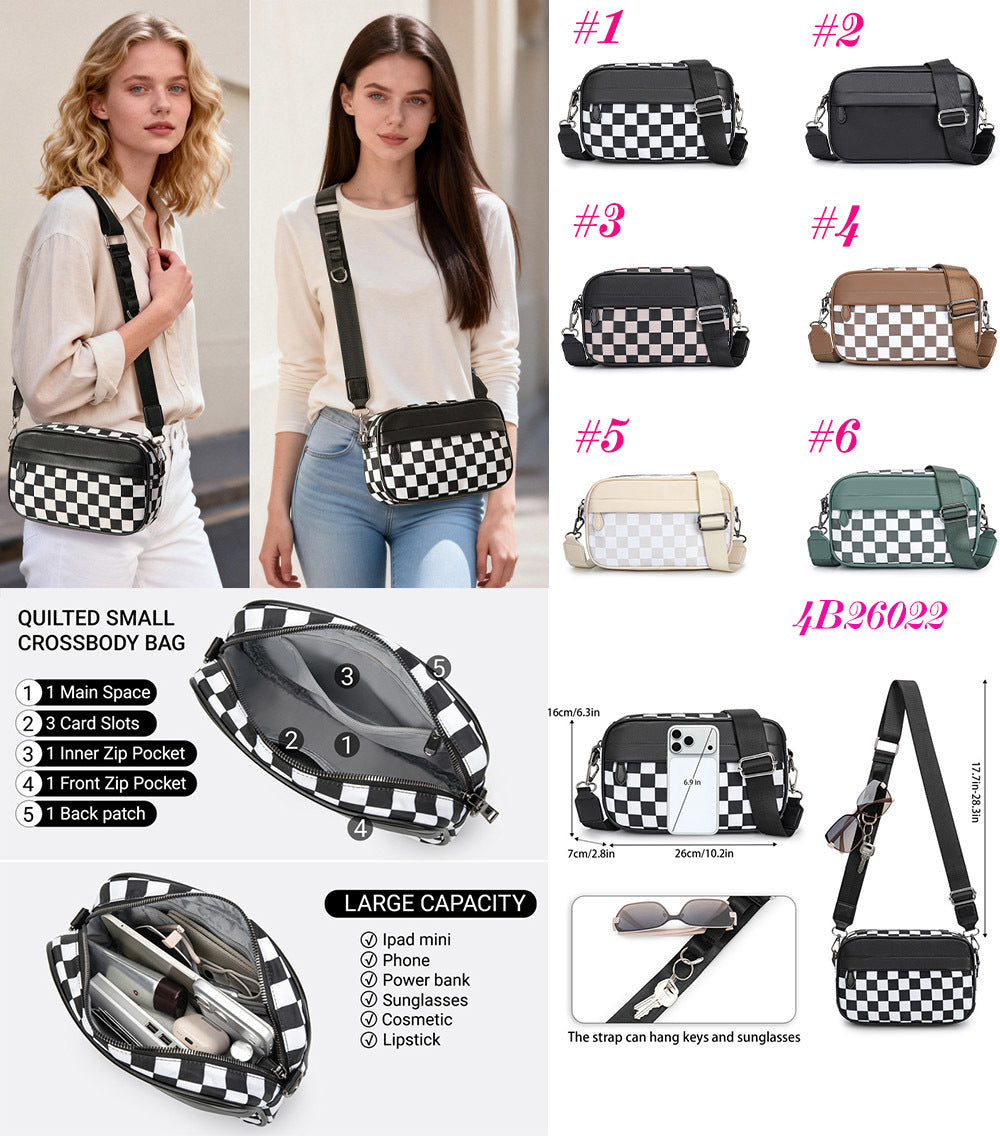 CHECKERED CROSSBODY
