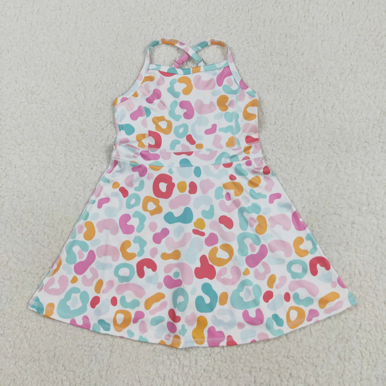 MULTICOLOR LEOPARD DRESS