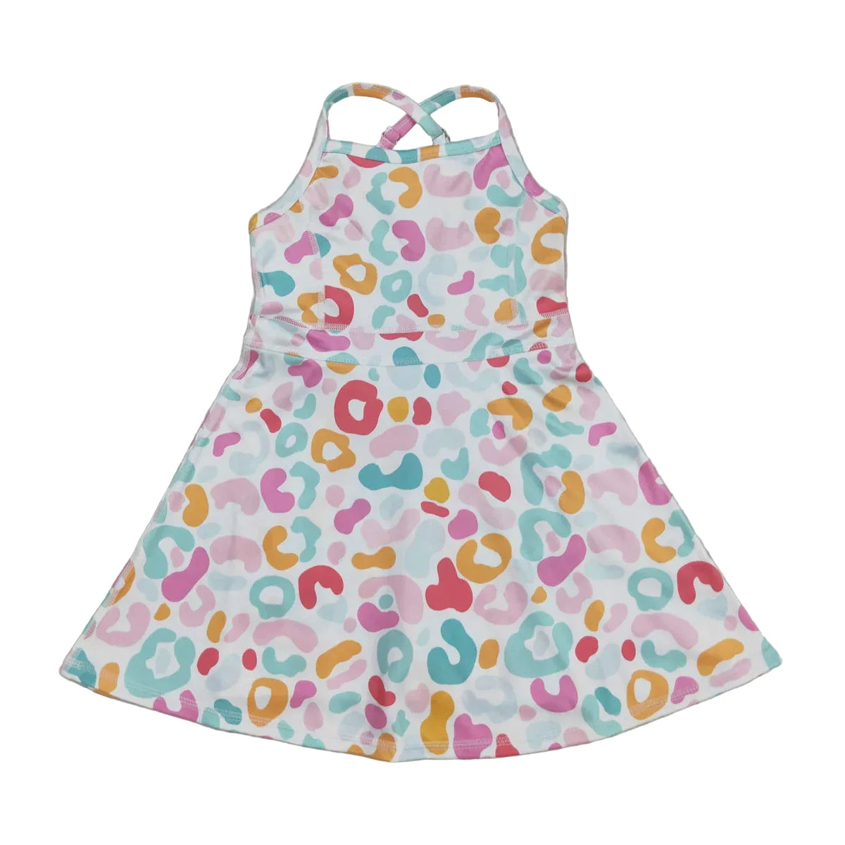 MULTICOLOR LEOPARD DRESS