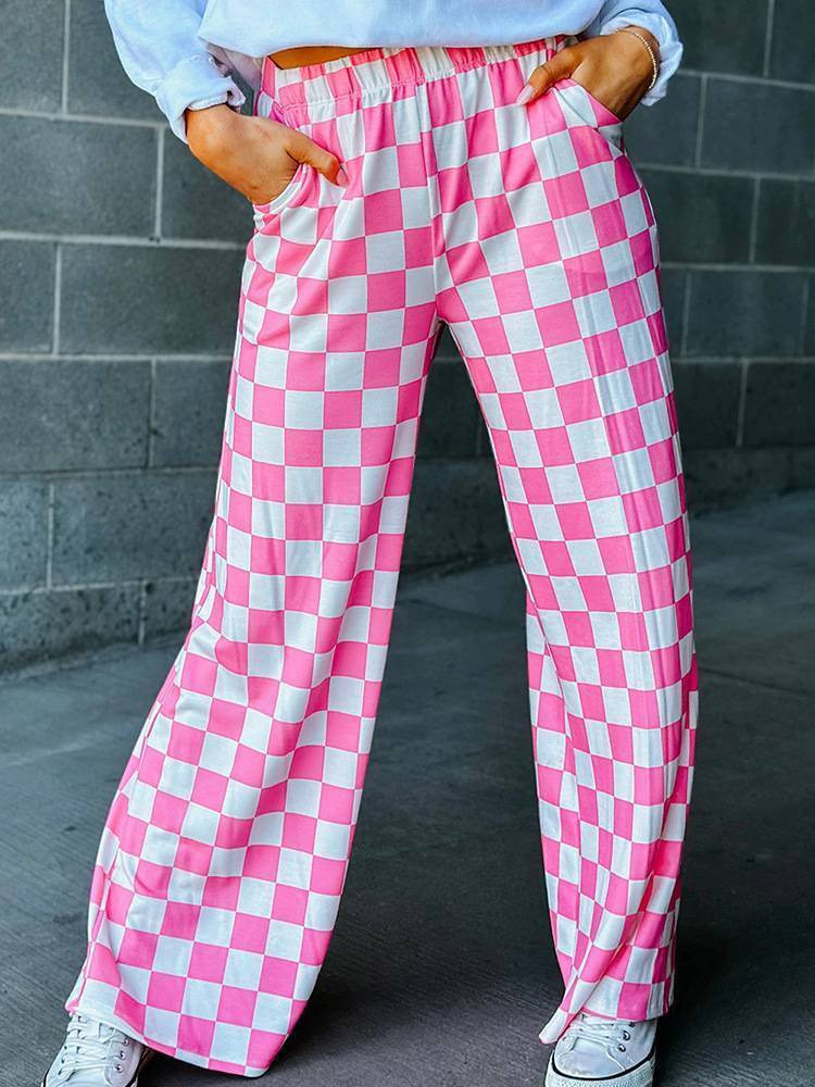 CHECKERED PANTS