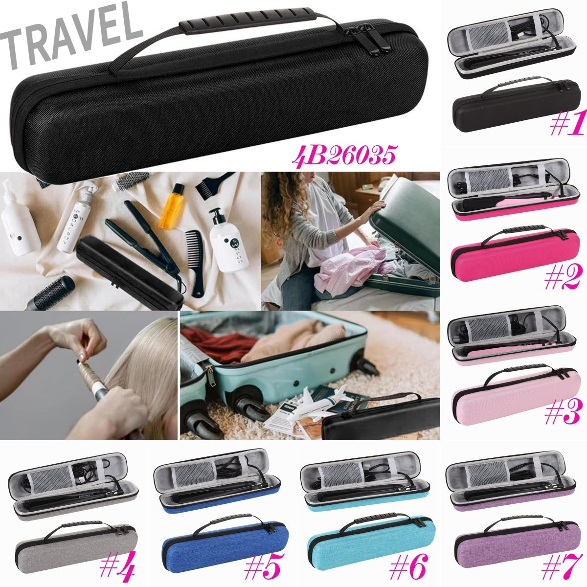 TRAVEL HAIR IRON CASE