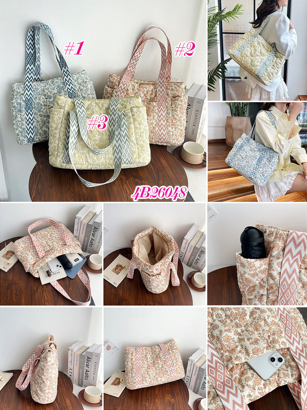 QUILTED TOTE BAG