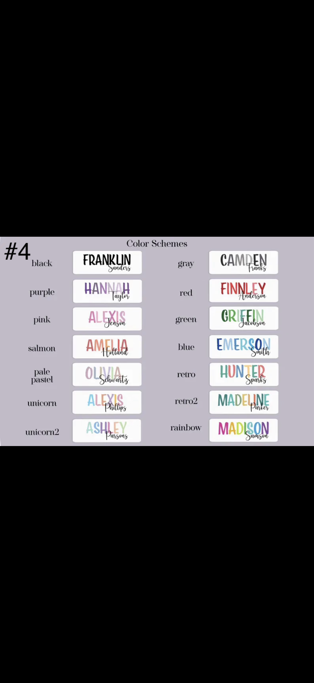 NAME LABELS
