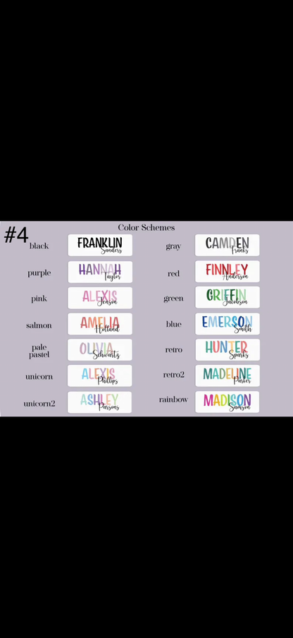NAME LABELS