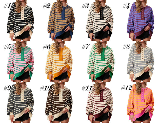 STRIPED PULLOVER
