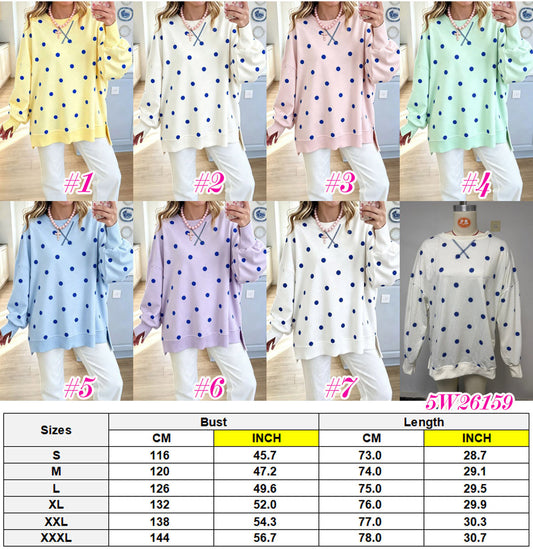 POLKA DOT PULLOVER