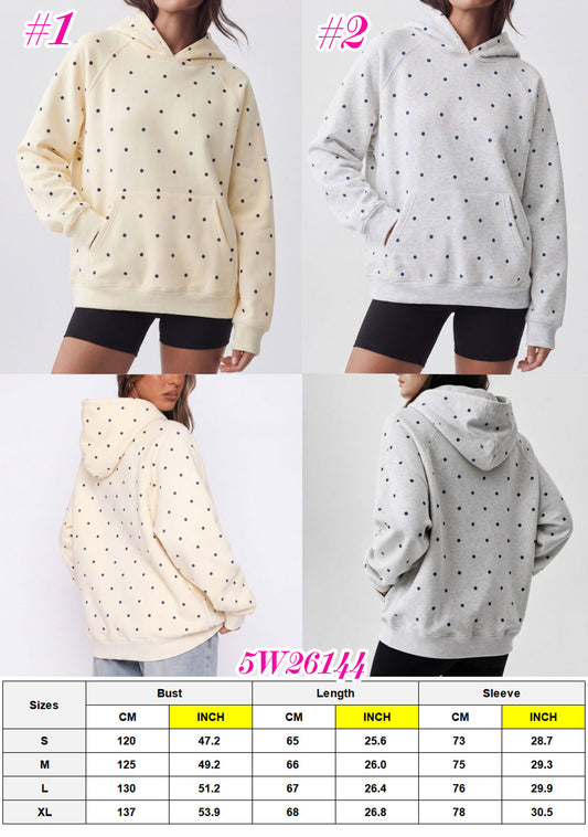 POLKA DOT HOODIE