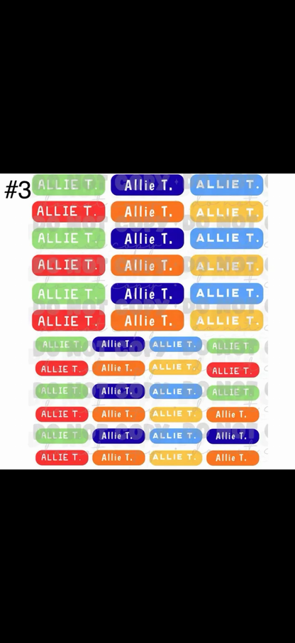 NAME LABELS