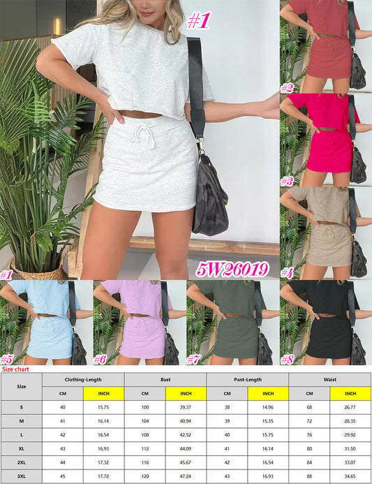 2 PIECE SKORT SET