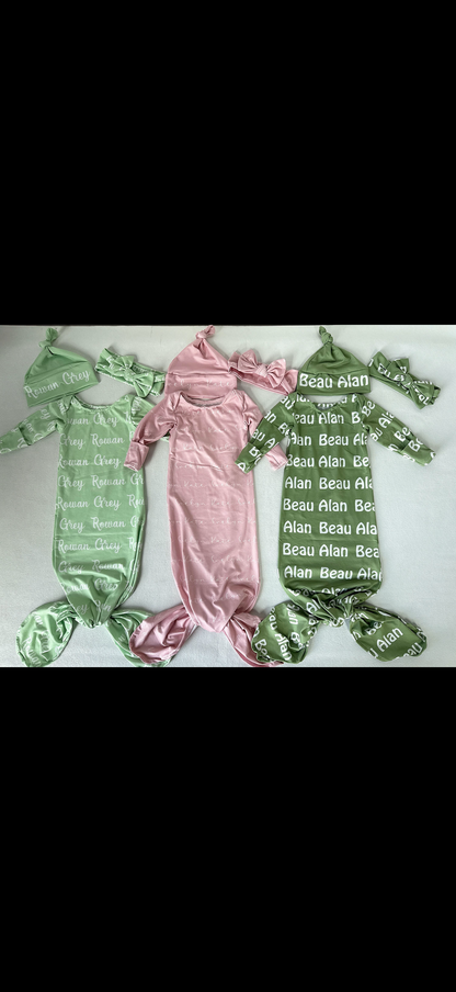 NAME GOWN SET