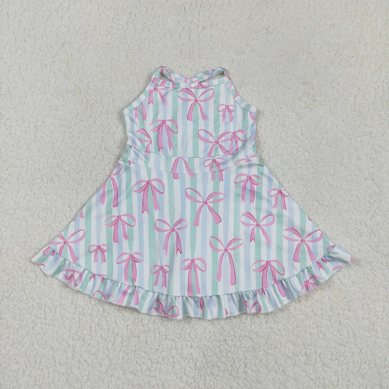 STRIPES WITH BOWS DRESS