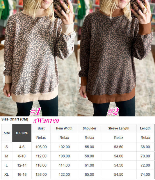 LEOPARD MOCK NECK