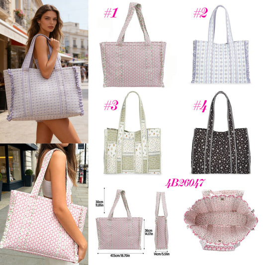 RUFFLE TOTE BAG