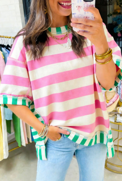 STRIPE OVERSIZED TOP