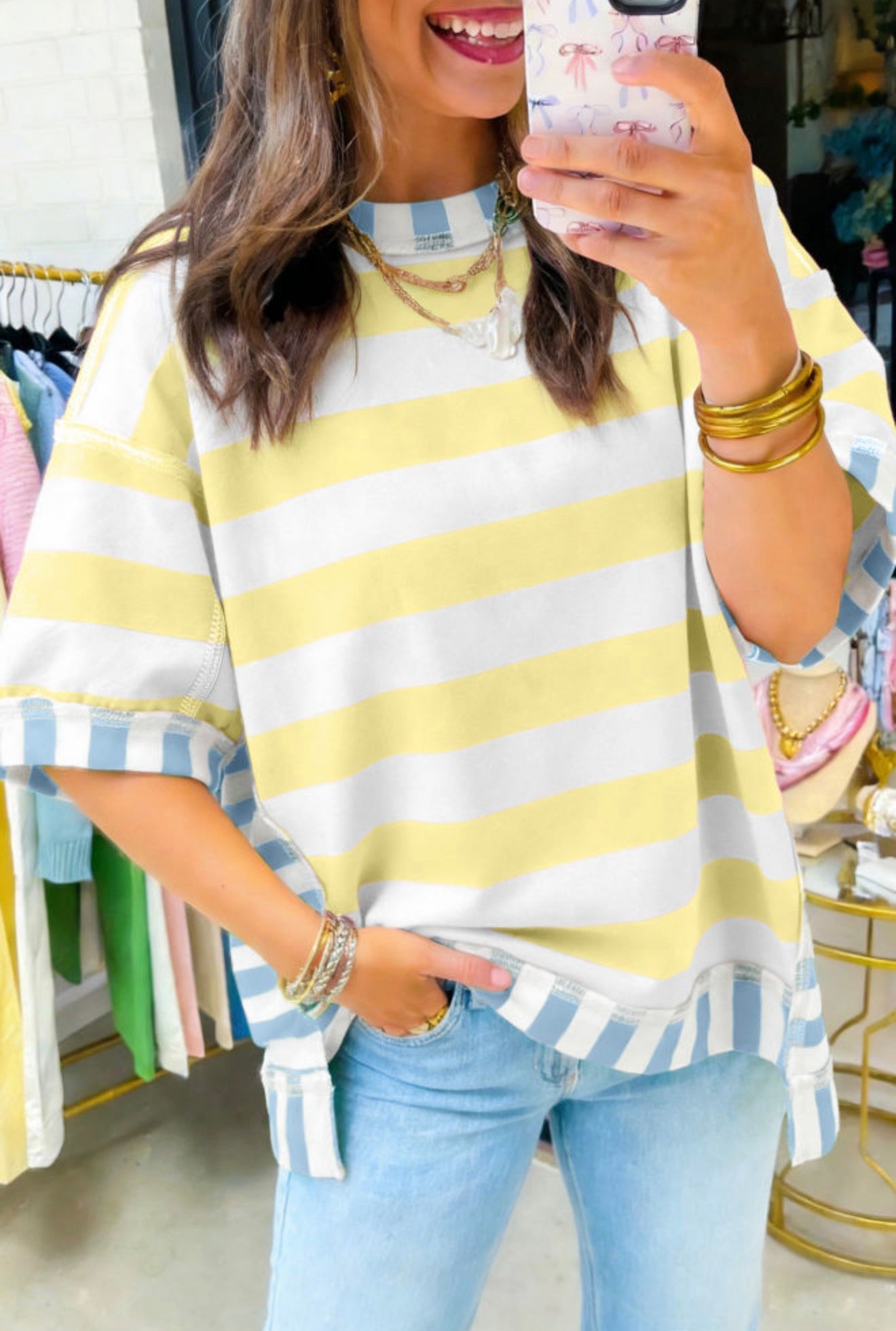 STRIPE OVERSIZED TOP