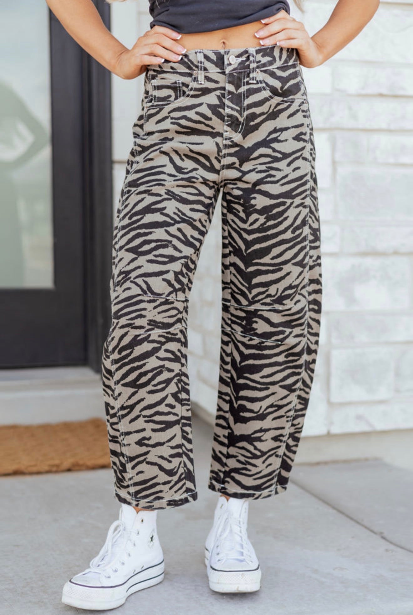 ZEBRA PRINT JEANS