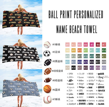 SPORTS BEACH TOWEL