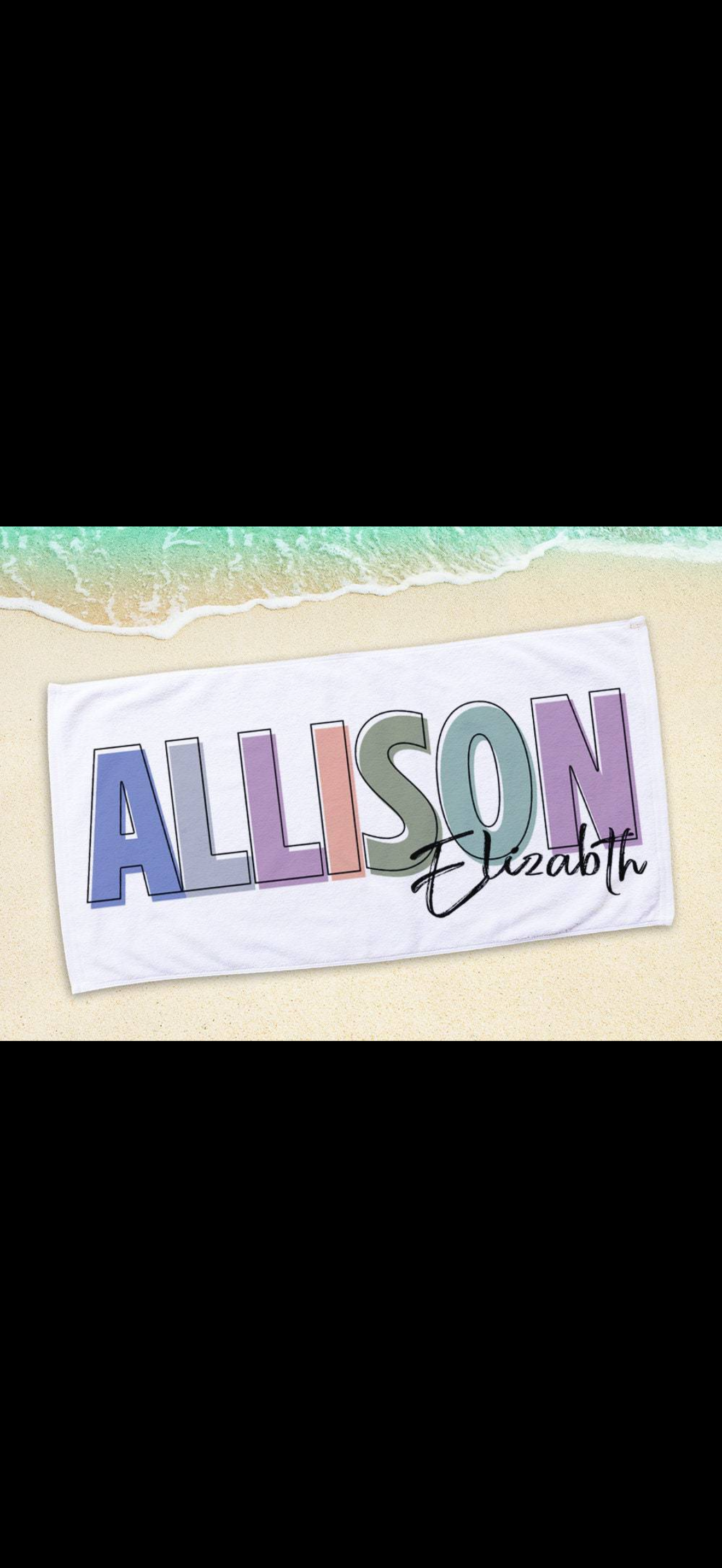 CUSTOM BEACH TOWEL