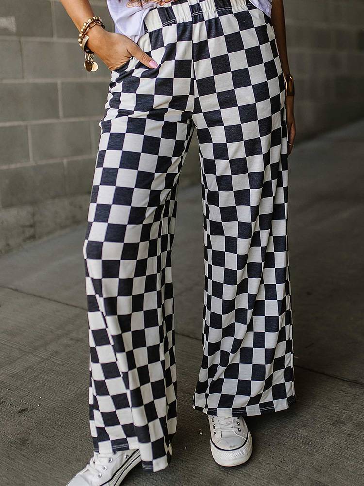 CHECKERED PANTS