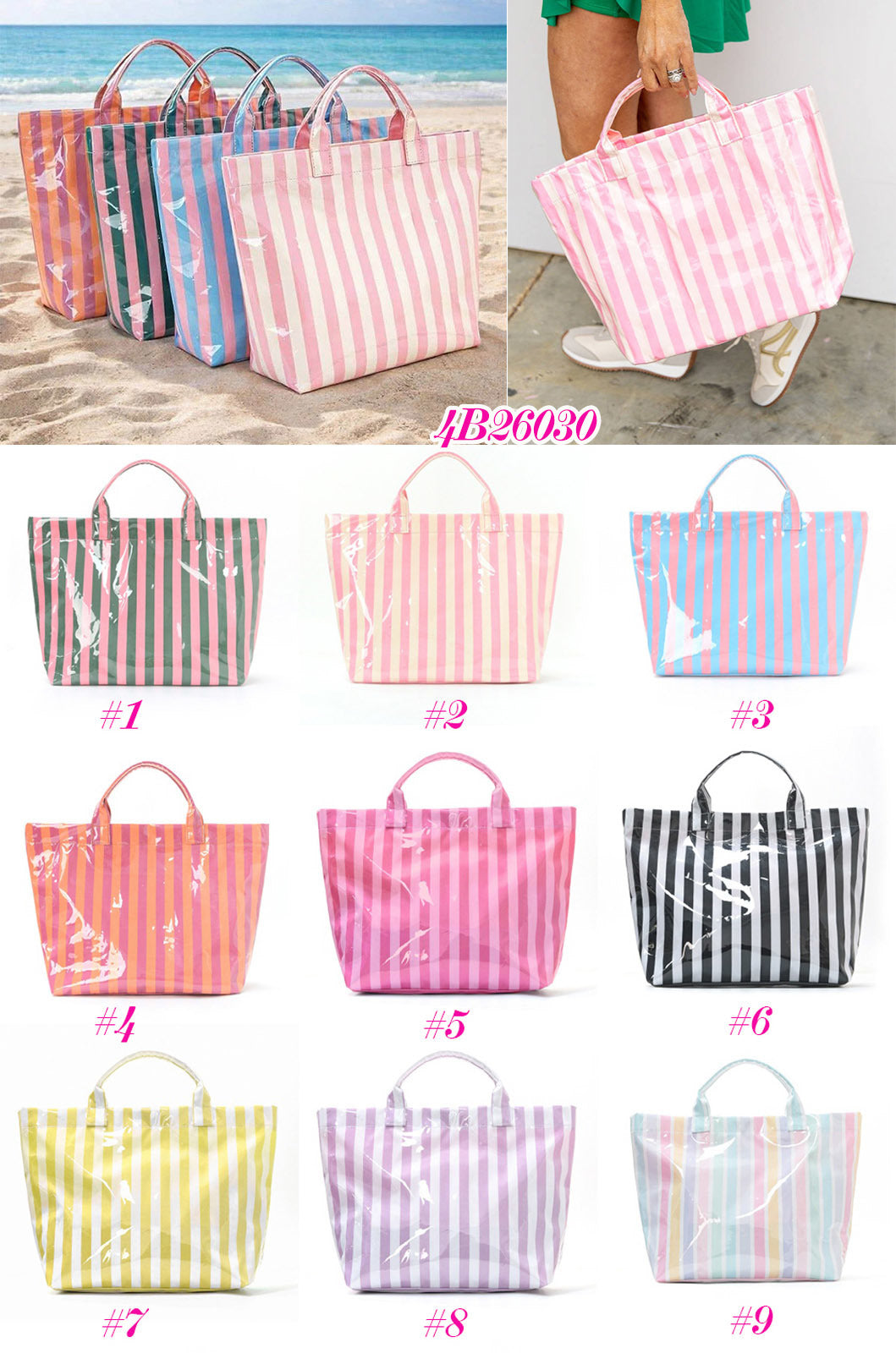 STRIPE TOTE BAG