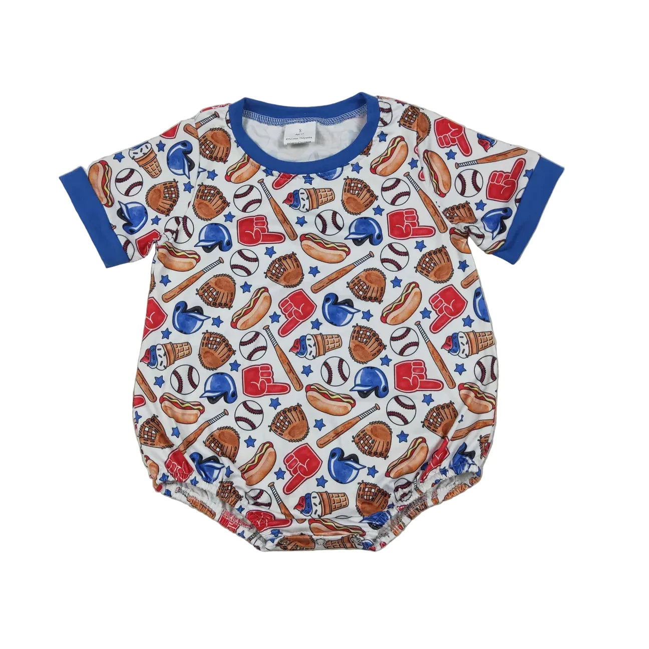 BASEBALL ROMPER