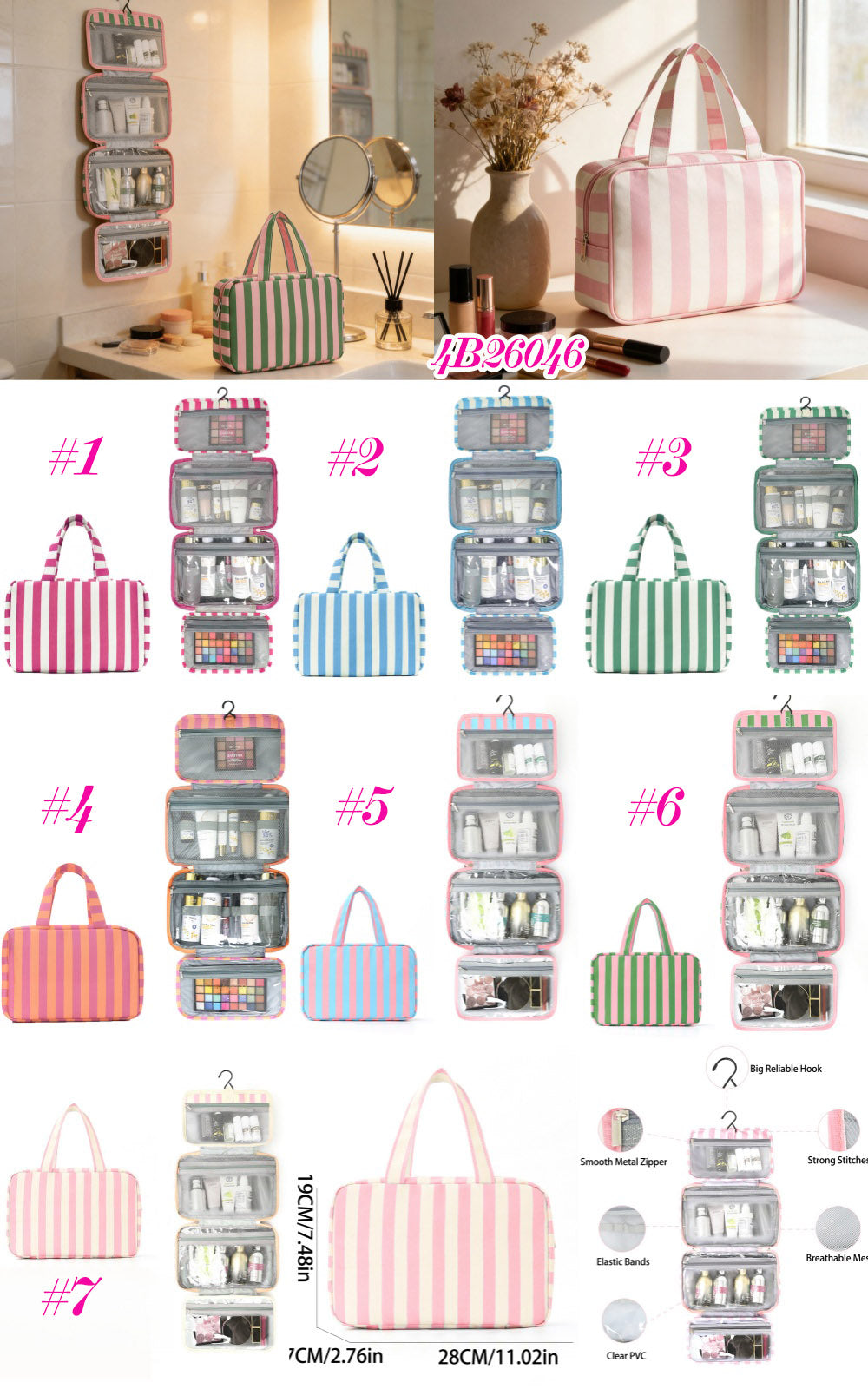 HANGING TOILETRY BAG