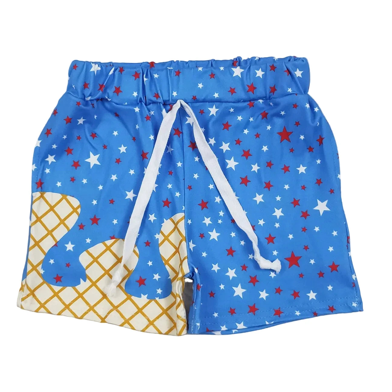BLUE STAR DRIP SHORTS