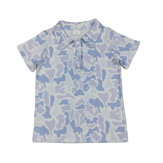 BLUE CAMO POLO