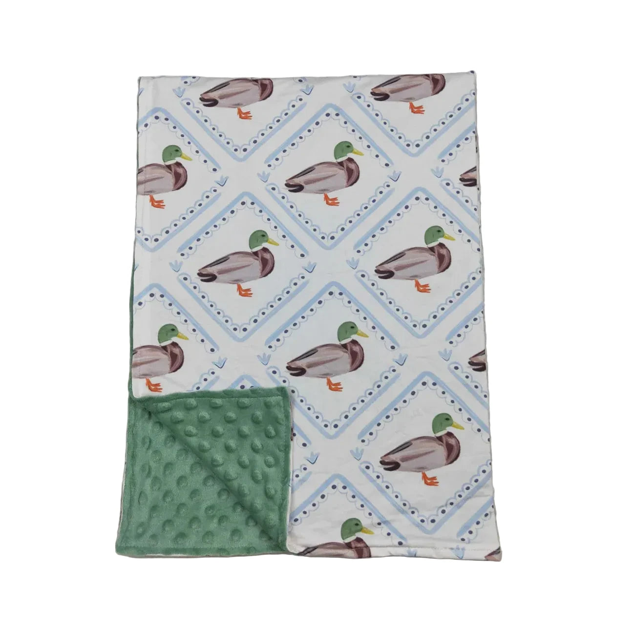 MALLARD GREEN BABY MINKY BLANKET