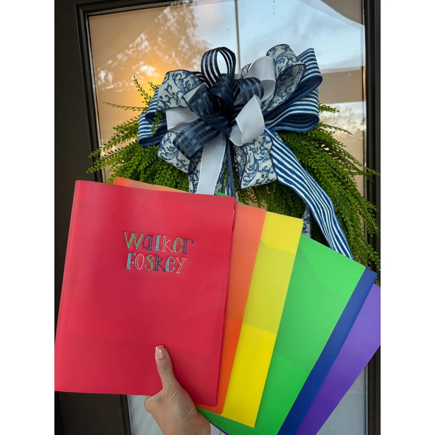 EMBOIDERED FOLDERS