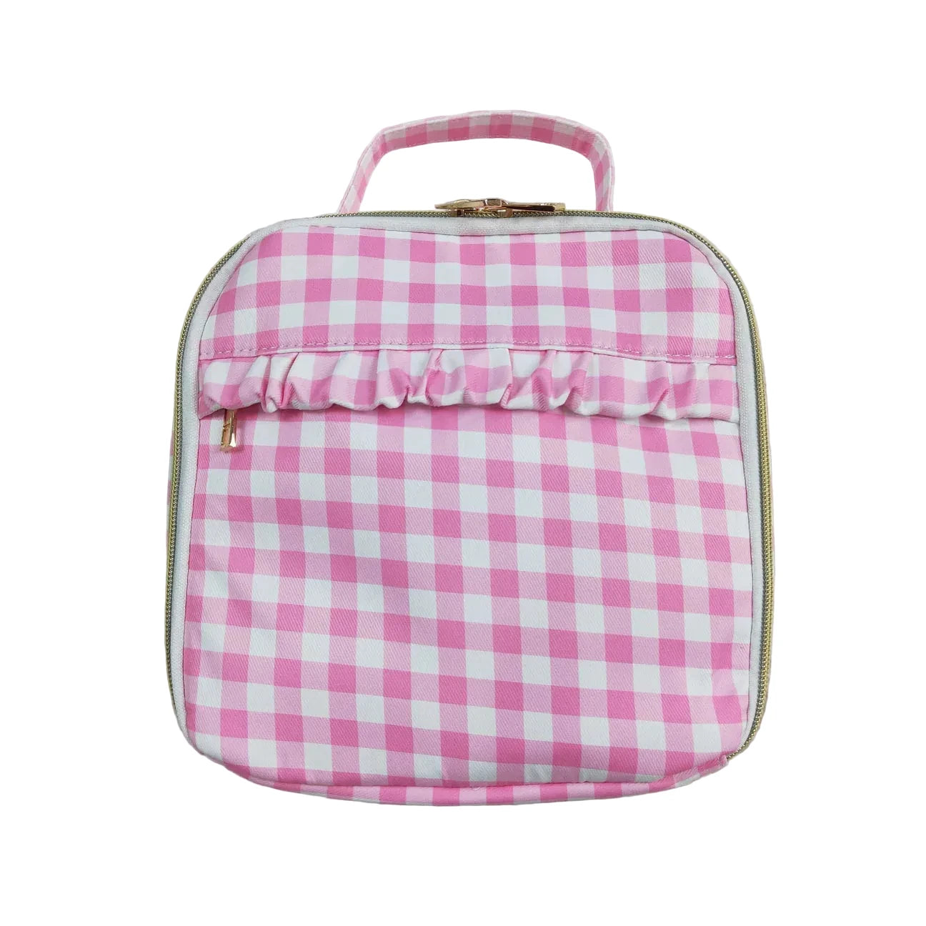 PINK PLAID LUNCH BOX