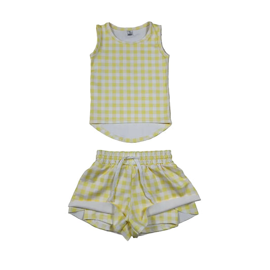 YELLOW GINGHAM SET