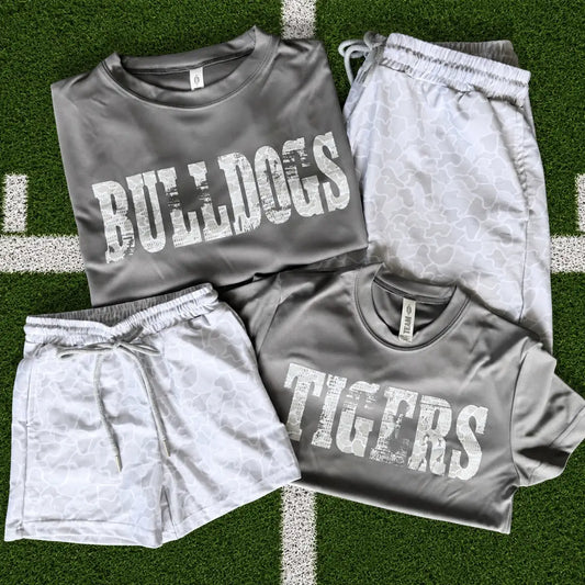 GREY CAMO MASCOT TEE