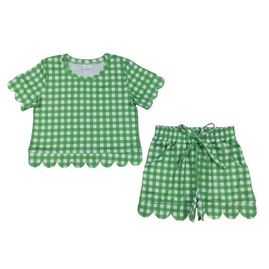 GREEN PLAID SET