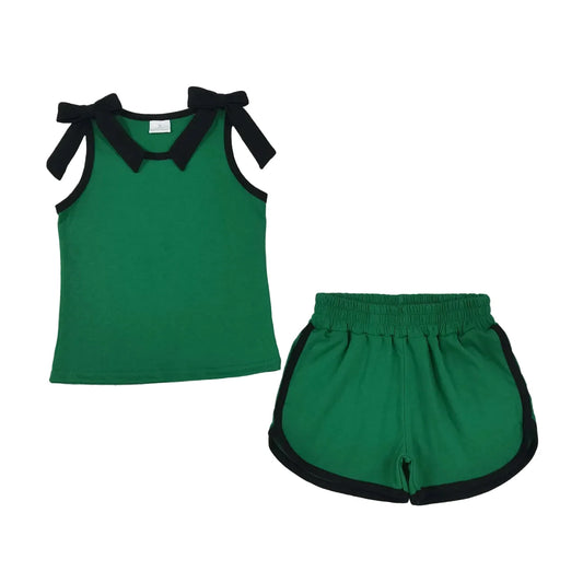 GREEN/BLACK BOW SET