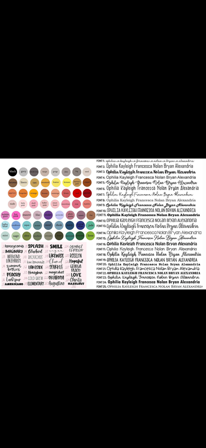 NAME GOWN SET